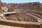 Panorama of the arena of the majestic Colosseum