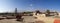 Panorama of Arequipa and volcanoes, Peru.