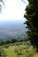 Panorama of the Assisi countryside with the road leading to the Hermitage of the Carceri