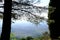 Panorama of the Assisi countryside with the road leading to the Hermitage of the Carceri used by St. Francis