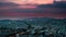 Panorama of Athens at sunset. Beautiful cityscape