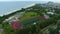 Panorama Athletics Stadium Wladyslawowo Stadion Aerial View Poland