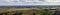 Panorama of Australian countryside on cloudy winter day