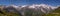 Panorama of the Austria Alps from the Grossglockner high Alpine Road