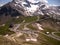 Panorama of the Austria Alps from the Grossglockner high Alpine Road