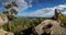 Panorama of the autumn Arakul Shikhan, Russia, southern Urals