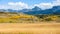 Panorama of Autumn Mountain Valley at Mt. Sneffels