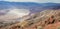 Panorama of badwater from Dante\'s view in Death Valley