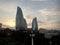 Panorama Of Baku. Summer evening landscape. Azerbaijan.