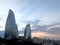 Panorama Of Baku. Summer evening landscape. Azerbaijan.