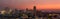 Panorama bangkok city at sunset