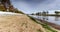 Panorama: Banks of the Sorraia River which flows into the Tagus