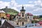 Panorama in Banska Stiavnica old mining city