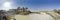 Panorama of Baptismal site Qasr el Yahud on the Jordan river near Yericho