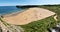 panorama of Barafundle Beach,Bay near Stackpole,Pembrokeshire,Wales,U.K