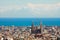 Panorama from Barcelona City from Park Guell by Gaudi