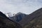 Panorama of Bard village, Aosta Valley, italian alps