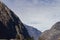 Panorama of Bard village, Aosta Valley, italian alps