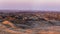 Panorama on barren valleys and canyons, known as `moon landscape`, Namib desert, Namib Naukluft National Park, travel destination