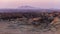 Panorama on barren valleys and canyons, known as `moon landscape`, Namib desert, Namib Naukluft National Park, travel destination