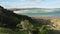 Panorama of Batemans Bay at sunset in the summer, Australia