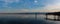 Panorama of a bay in the Pacific North West