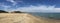 Panorama from the beach in Agios Nikolaos