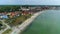 Panorama Beach Baltic Sea Hel Plaza Morze Aerial View Poland