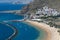 Panorama of beach Las Teresitas, Tenerife, Canary Islands, Spain