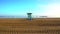 Panorama of beach with lifeguard tower