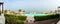 Panorama of the beach at luxury hotel