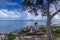 Panorama beach and rock Formation Photos at Berhala island kepulauan Riau