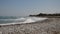 Panorama beach of Theologos town on Rhodes island in Greece