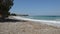 Panorama beach of Theologos town on Rhodes island in Greece