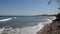 Panorama beach of Theologos town on Rhodes island in Greece
