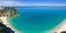 Panorama of the beach of Tropea, italy