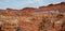 Panorama of beautiful badland landscape in utah desert, USA