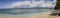 Panorama on the beautiful beaches of Gili Air, Gili Islands, Indonesia