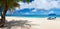 Panorama of a beautiful Caribbean beach