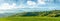 Panorama of beautiful countryside of romania