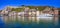 Panorama of beautiful Dinant town in Belgium