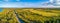 Panorama of beautiful farmland in Victoria, Australia.