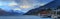 Panorama beautiful scenic of lake wakatipu queenstown south island new zealand