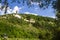 Panorama of Beheading of John the Baptist Rock Friary with ancient monk caves cut in coquina cliff and modern monastery building