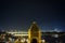 Panorama of Belgrade, Serbia, in a winter evening seen from Kalemegdan fortress