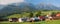 Panorama of Belianske Tatry mountains and Zdiar village