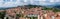 Panorama of Bergamo seen from the old town