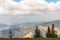 Panorama of Beskid Mountains in Poland