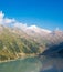 Panorama of Big Almaty Lake in ZaIli Alatau