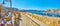 Panorama with Birgu ramparts, Malta